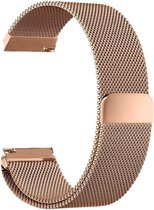 Metalen armband voor Fitbit Blaze frame magneet slot - Kleur - Rosé-goud, Maat - L