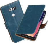 BestCases - LG V30 Pull-Up booktype hoesje blauw