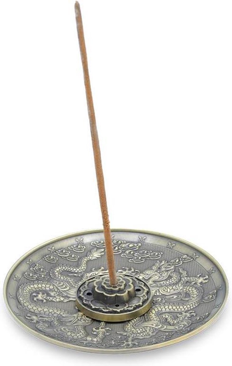 Goedkoopste Wierookbrander Draken bronskleurig - 10x10 cm