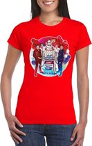 Rood Toppers in concert 2019 officieel t-shirt dames - Officiele Toppers in concert merchandise 2XL