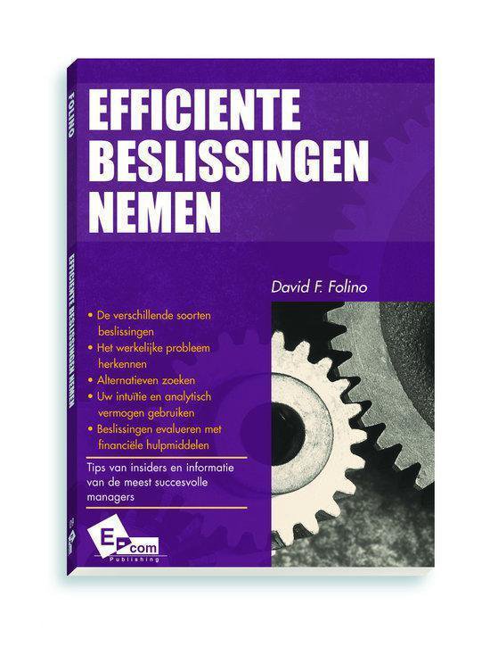 Cover van het boek 'Efficiente beslissingen nemen'