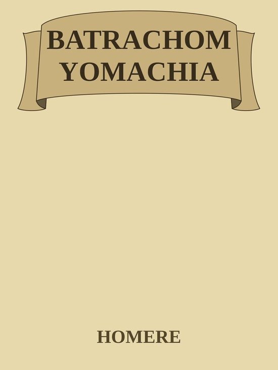 BATRACHOMYOMACHIA - cover