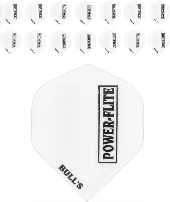 Powerflights Dartflights - Wit- (5 Sets) van Merkloos — afbeelding 3