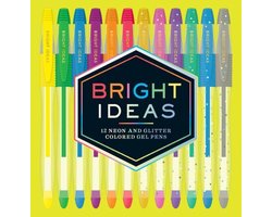 foto van Bright Ideas: 12 Neon and Glitter Colored Gel Pens: (gel Pens for Coloring, Glitter Pens for Adult Coloring Books, Sparkle Gel Pens)
