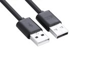 USB 2.0 A Male naar A Male kabel 25cm zwart