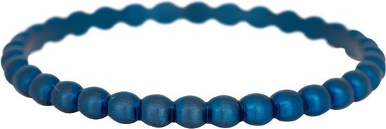 iXXXi JEWELRY - Vulring - Bolletjes ring - Blauw - 2mm - Maat 18