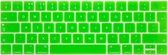 Toetsenbord bescherming - Siliconen cover voor Macbook PRO 13/15 inch (Touch Bar) 2016/2017/2018/2019 A1706 A1708 A1989 - Licht Groen