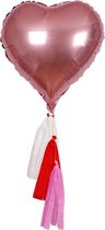 Folieballonnen Hart Met Tassels (6st) Meri Meri