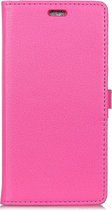 Shop4 - Huawei P20 Hoesje - Wallet Case Grain Roze