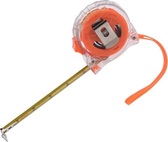 Ruban à mesurer / ruban à mesurer transparent / orange 5 mètres