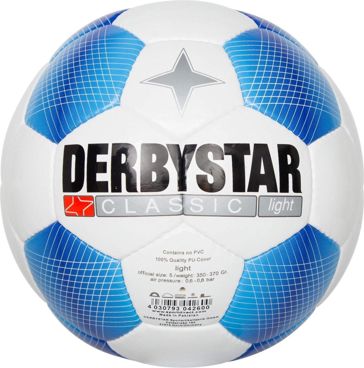 regen Schat Met name Derbystar Classic TT Light - Voetbal - Multi Color - Maat 5 - 3 Vlakken -  286953-0000-3 | bol.com
