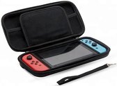 Premium case met extra opbergvakken - Geschikt voor Nintendo Switch - Zwart