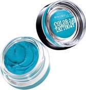 Maybelline New York - Color Tattoo 24H - 20 Turquoise Forever - Blauw - Langhoudende Crème Oogschaduw - 53 gr.