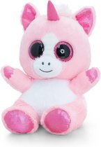 Keel Toys pluche eenhoorn knuffel roze/wit 25 cm
