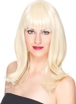 Vegaoo - Luxe blonde pruik voor dames - 170 gr - Blond - One Size