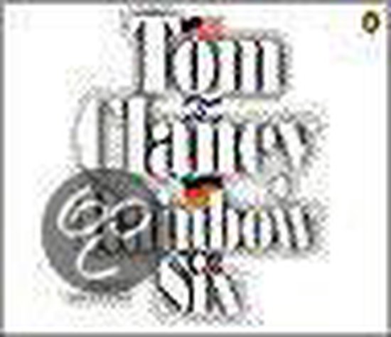 Couverture du livre Tom Clancy's Rainbow Six avec des lettres noires et blanches et un cercle avec un E.