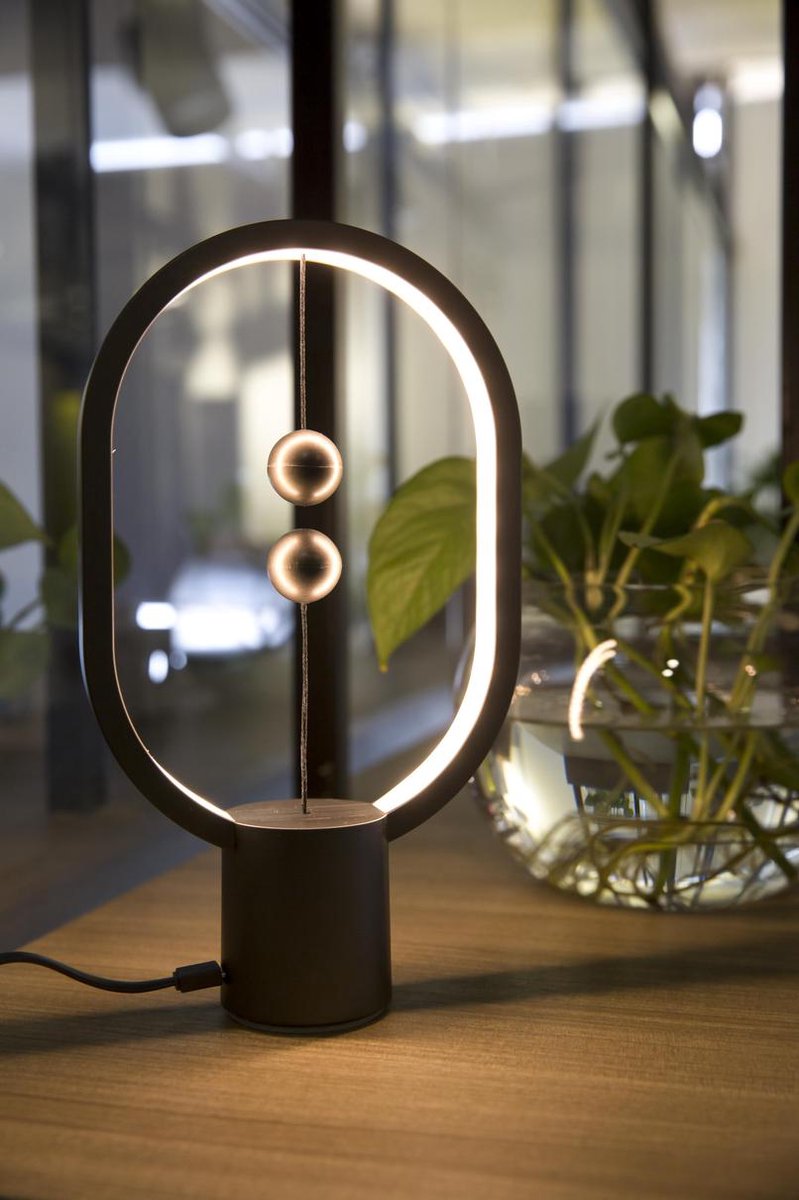 DesignNest Heng Balance Lamp Ellipse Mini - Tafellamp - USB-C aansluiting -  Grijs | bol.com