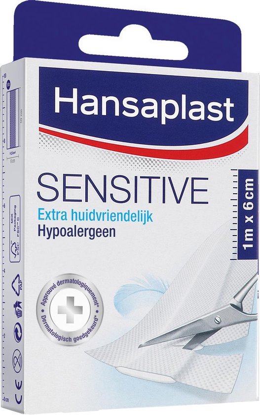 Hansaplast Sensitive  Pleisters - 1m x 6cm - Hansaplast