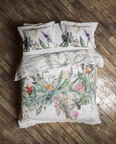 Heckett & Lane Maha Dekbedovertrek - Eenpersoons - 140x200/220 cm - Floral-White