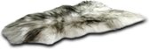 Peau de mouton - Islandaise - dessus noir / blanc - 100-110 cm