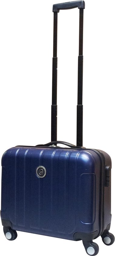 je bent spuiten springen Benzi handbagage laptop trolley ABS koffer Astorga blauw 4 wielen spinner |  bol.com