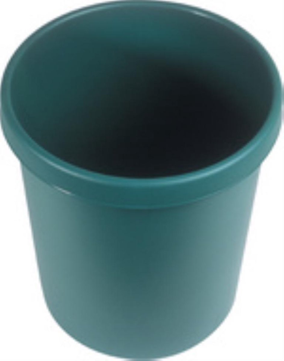 HELIT Afvalbak - 30 liter - Kunststof - Blauw - dxh 350x405 mm