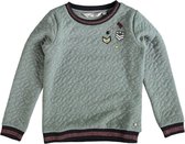 Garcia groene padded sweater met badges Maat - 128/134