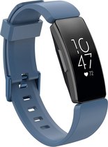 KELERINO. Siliconen bandje geschikt voor Fitbit Inspire (HR) - Lichtblauw - Large