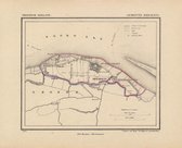 Historische kaart, plattegrond van gemeente Breskens in Zeeland uit 1867 door Kuyper van Kaartcadeau.com