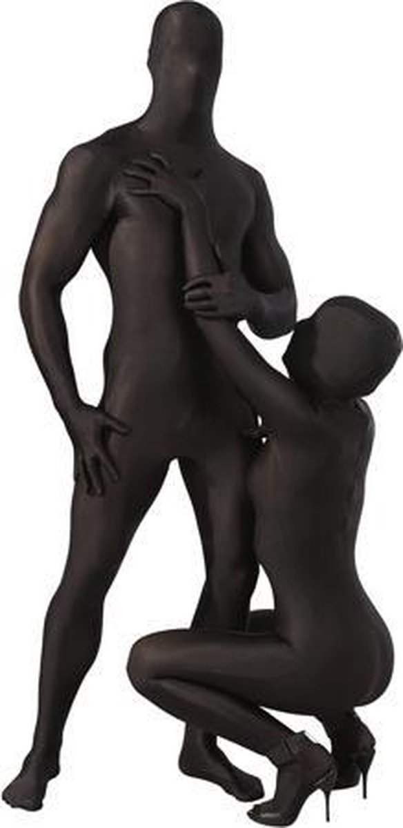 Goedkoopste Fetish Collection – Unisex Total Body Lichaamspak voor Gehele Lichaam zonder Openingen Elastisch als Tweede Huid – Maat M – Zwart