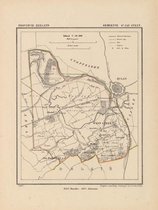 Historische kaart, plattegrond van gemeente St. Jan Steen in Zeeland uit 1867 door Kuyper van Kaartcadeau.com