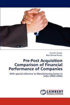 Pre-Post Acquisition Comparison of Financial Performance of Companies