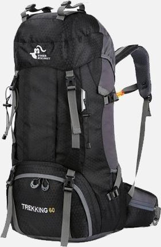 Backpack 60 liter - Travel Rugzak - Lichtgewicht Zwart | bol.com