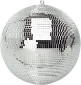 Spiegelbol discobol zilver - 25 cm