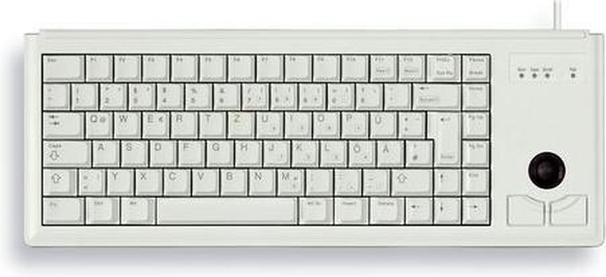 CHERRY Compact-Keyboard G84-4400 - Toetsenbord - USB - Engels - lichtgrijs