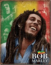 Bob Marley colour wandbord reclamebord