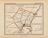 Historische kaart, plattegrond van gemeente Leerdam in Zuid Holland uit 1867 door Kuyper van Kaartcadeau.com