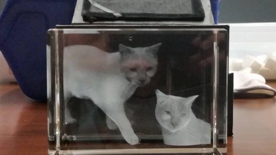 Photo 3D en verre Modèle: Beso Dim: 80 x 50 x 50 mm