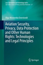 Law, Governance and Technology Series 37 - Aviation Security, Privacy, Data Protection and Other Human Rights: Technologies and Legal Principles