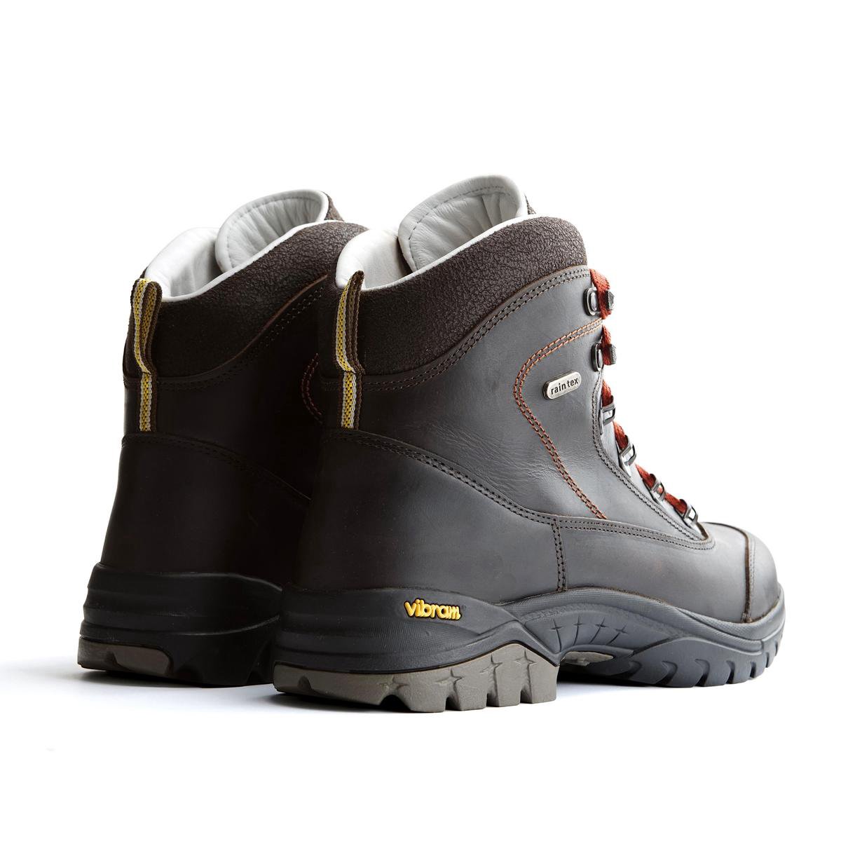 Waterdichte leren trekkingschoenen voor dames MT100