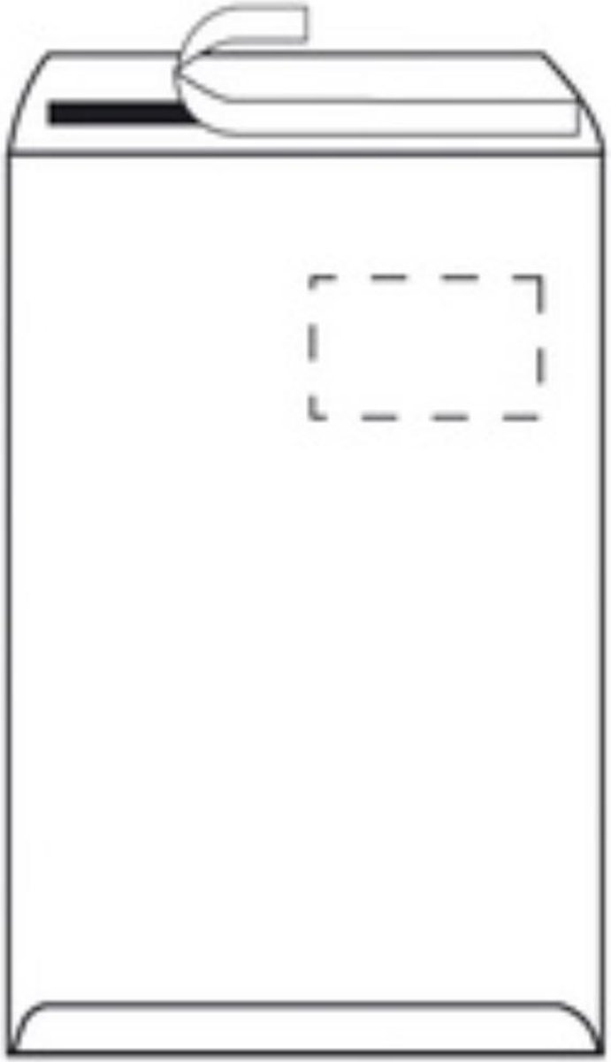 Herlitz envelop - DIN B4 - zonder venster - wit