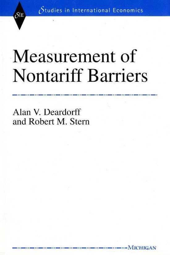 Measurement of Nontariff Barriers - cover