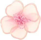 Behave Broche bloem roze 9 cm