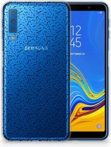 Geschikt voor Samsung Galaxy A7 (2018) TPU Hoesje Stripes Dots