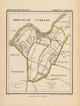 Historische kaart, plattegrond van gemeente Lexmond in Zuid Holland uit 1867 door Kuyper van Kaartcadeau.com