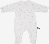 Biologisch katoenen pyjama met bedrukte sterrenprint - blauw - 12 maanden
