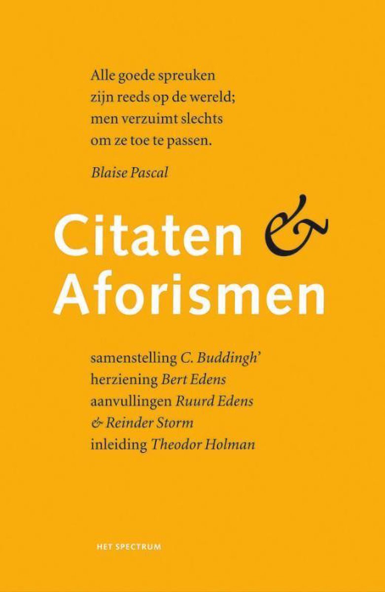 Citaten &amp; Aforismen, Cees Buddingh
