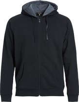 Clique Classic Hoody FZ Zwart maat S