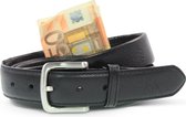 Geldriem - Moneybelt - Zwart - Echt leer - Veiligheid - Safekeepers