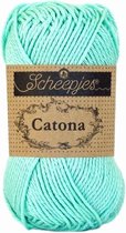 Scheepjes Catona 385 Chrystalline.PAK MET 10 BOLLEN a 50 GRAM. KL.NUM. 11.